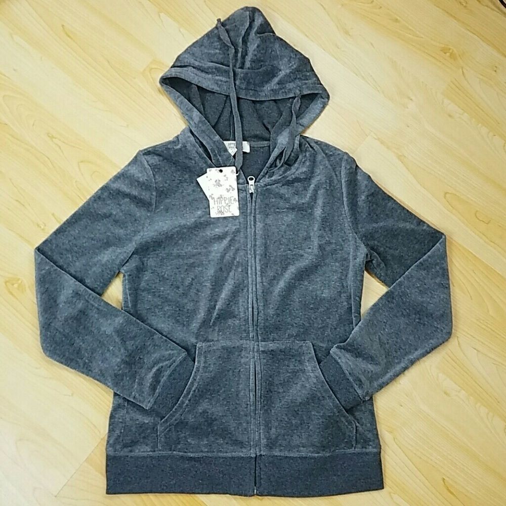 Hippie Rose Velour Jacket Junior NWT - Picture 4 of 5